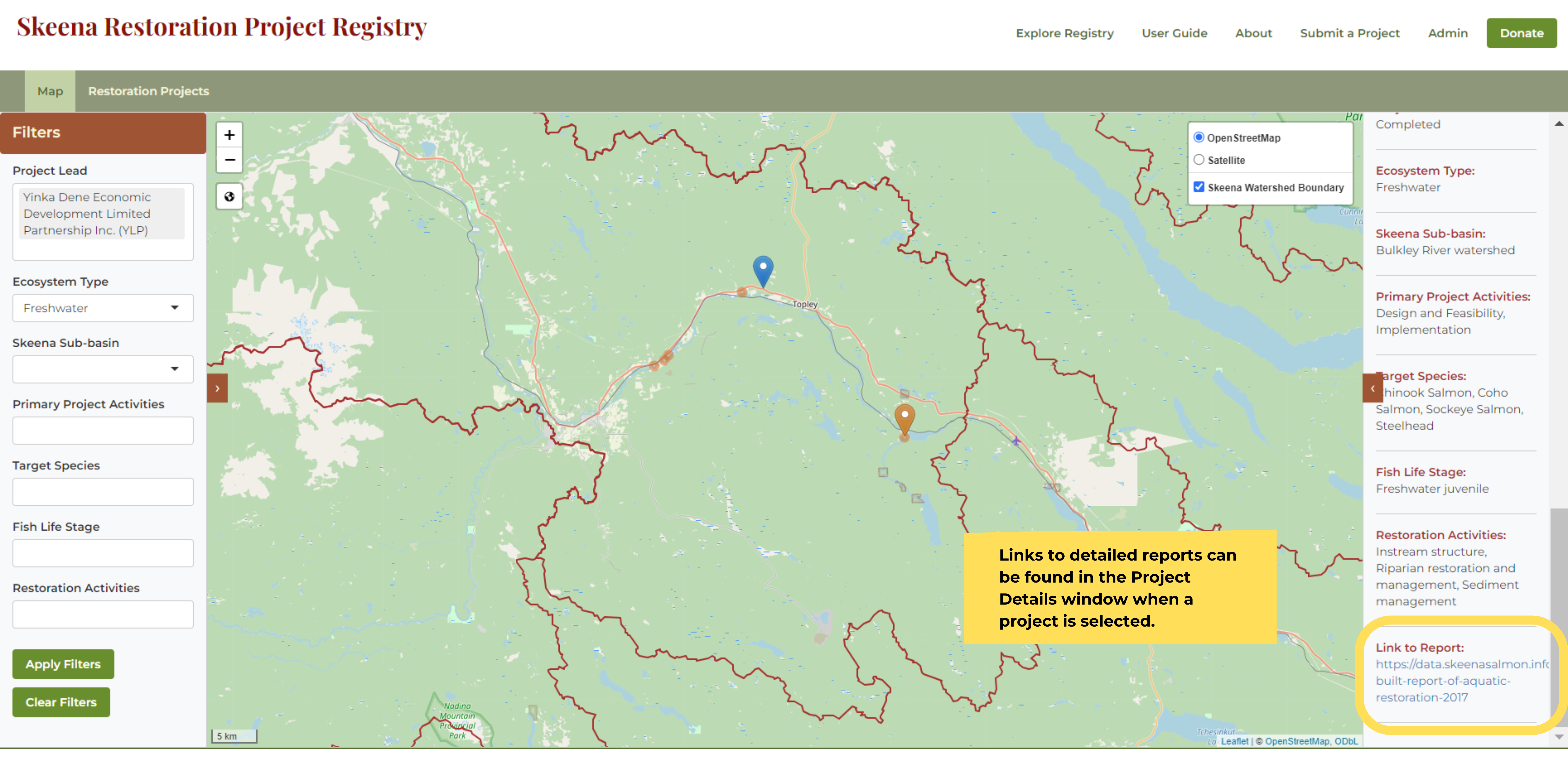 SSDC Link Project Details